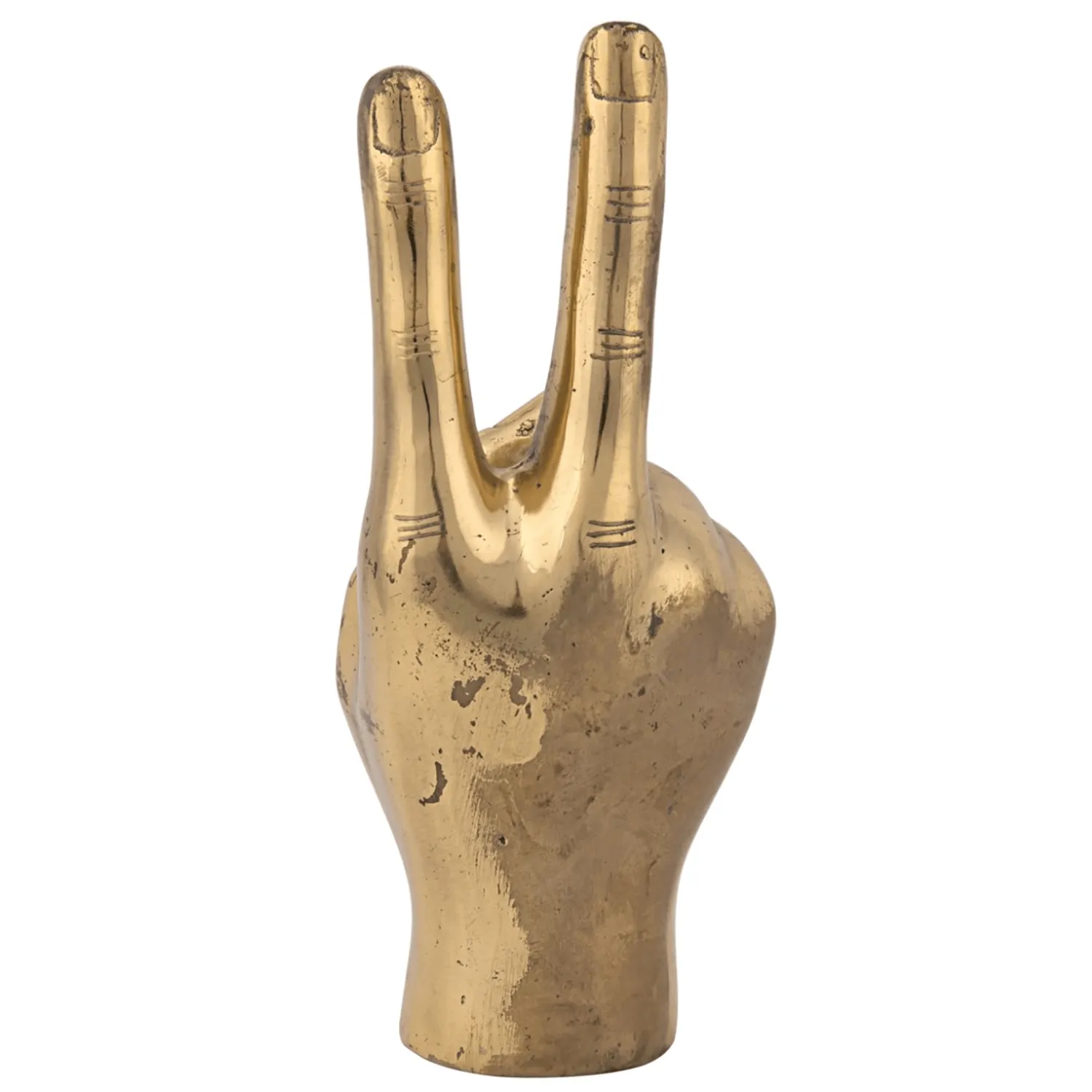 Peace Sign Hand Sculpture