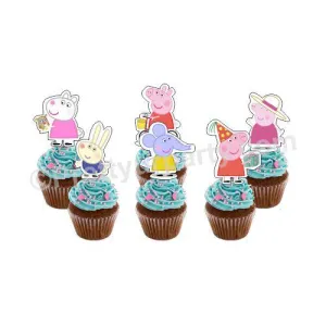 Peppa Pig Diecut Cupcake Toppers