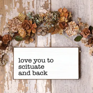 Personalized Love You   Back Twine Hanging Sign