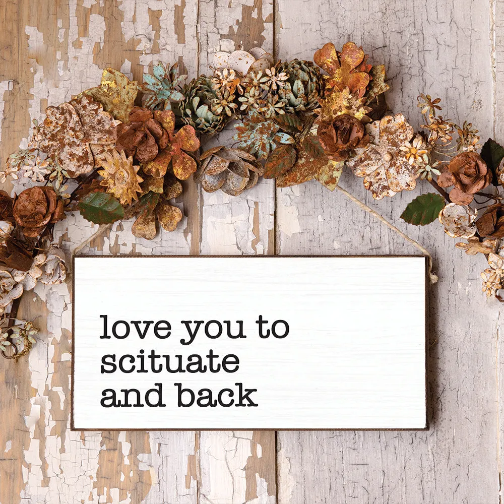 Personalized Love You   Back Twine Hanging Sign