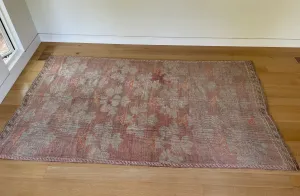 Pink Floral Kilim