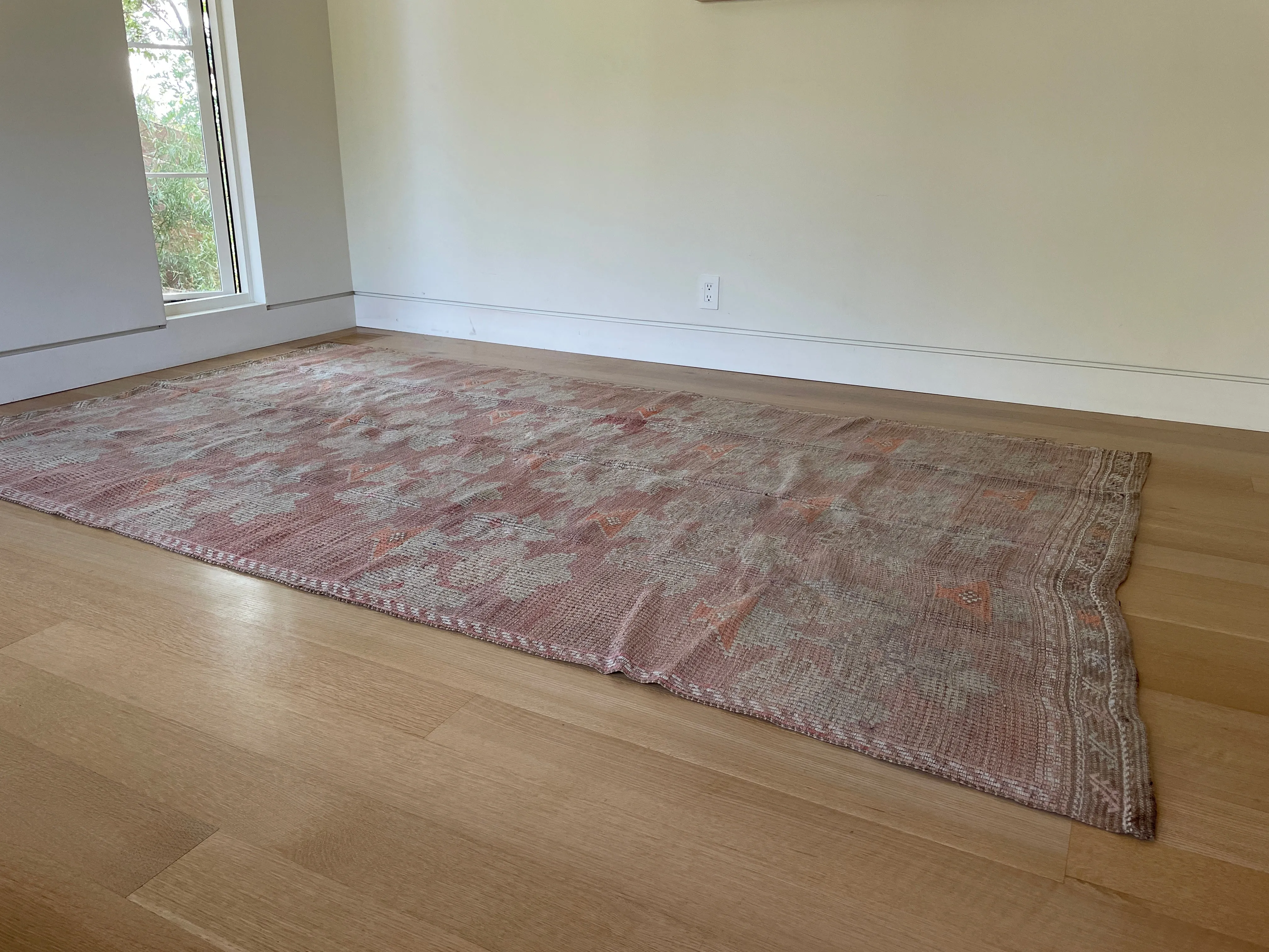 Pink Floral Kilim