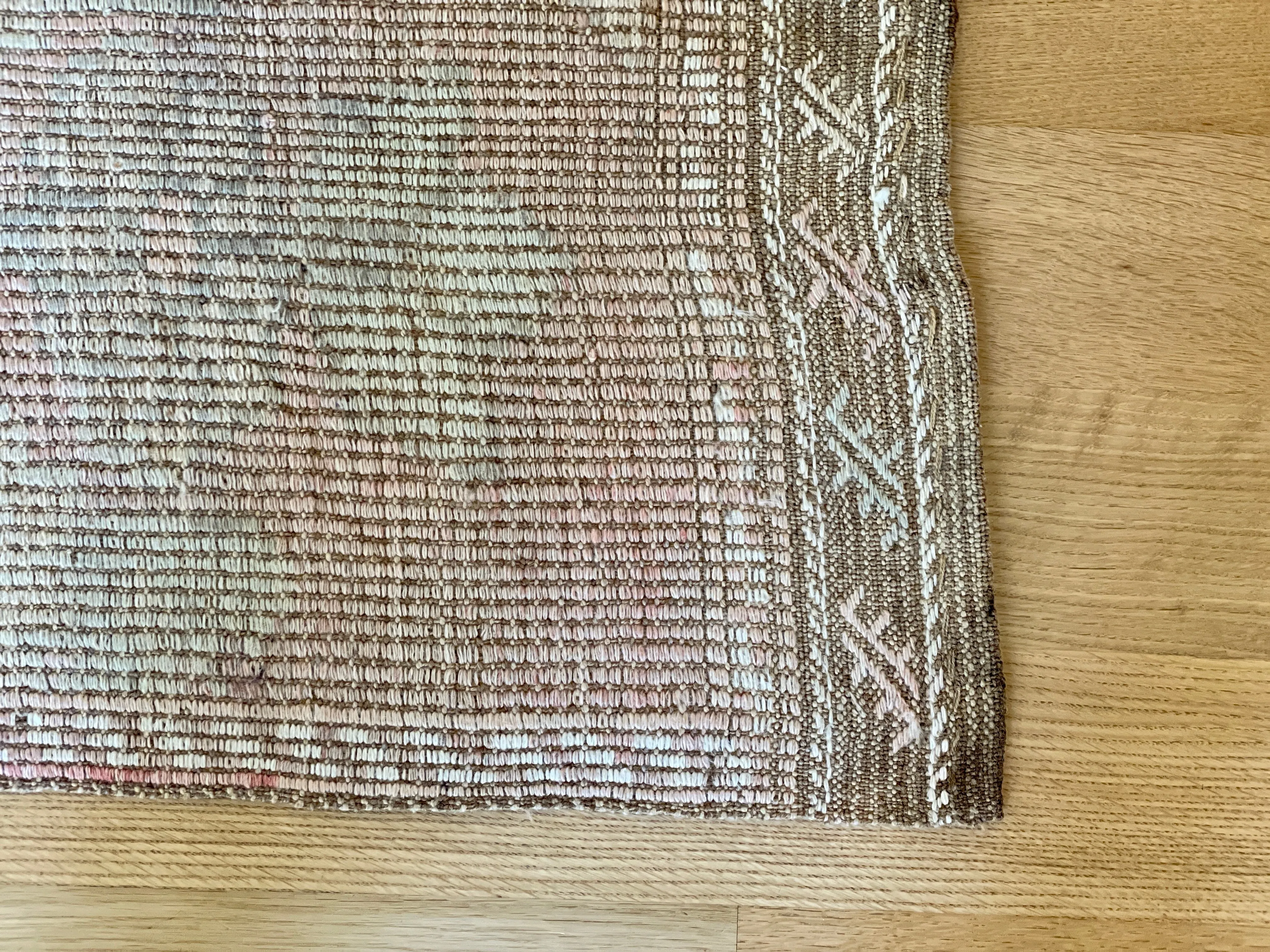 Pink Floral Kilim