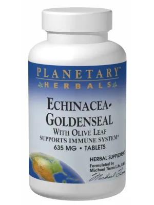 Planetary Herbals - Echinacea Goldensealwith Olive Leaf - 60 ct