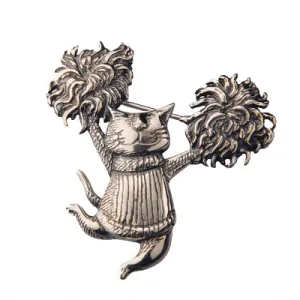Pom Pom Cat Sterling Silver