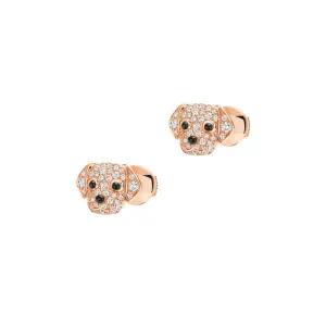 Puppy Wang Wang Petite Golden Retriever Bella Stud Earrings