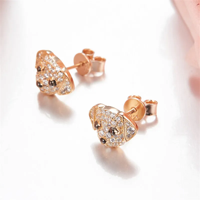 Puppy Wang Wang Petite Golden Retriever Bella Stud Earrings