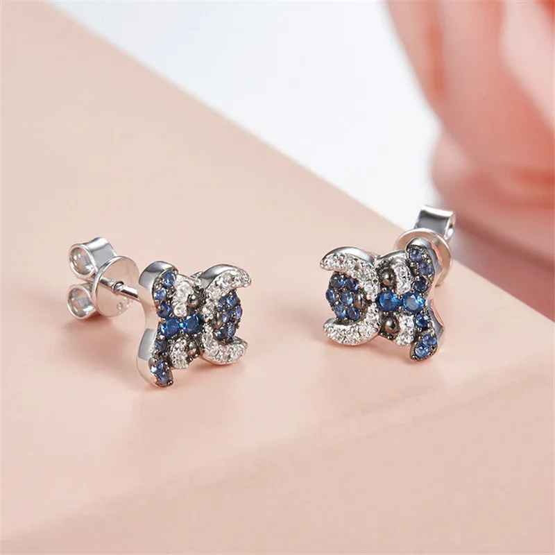 Puppy Wang Wang Petite Morgen Schnauzer Stud Earrings