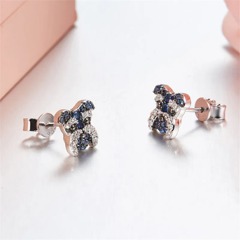 Puppy Wang Wang Petite Morgen Schnauzer Stud Earrings