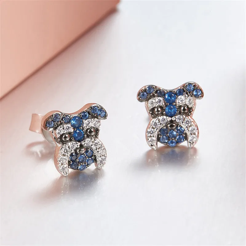 Puppy Wang Wang Petite Morgen Schnauzer Stud Earrings