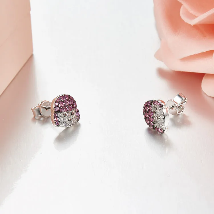 Puppy Wang Wang Petite Sophie Toy Poodle Stud Earrings