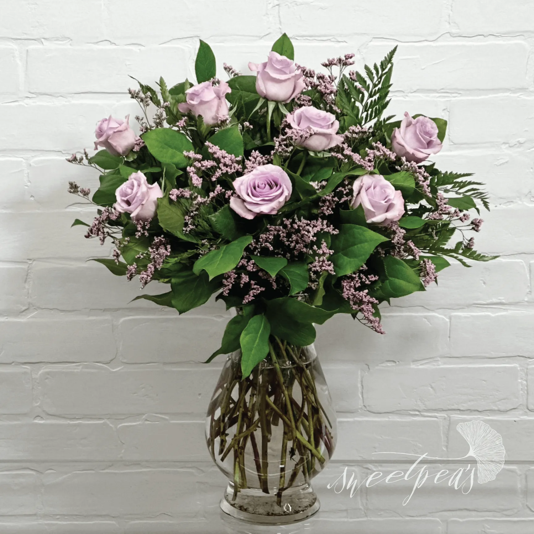 Purple Roses - Dozen (Deluxe)