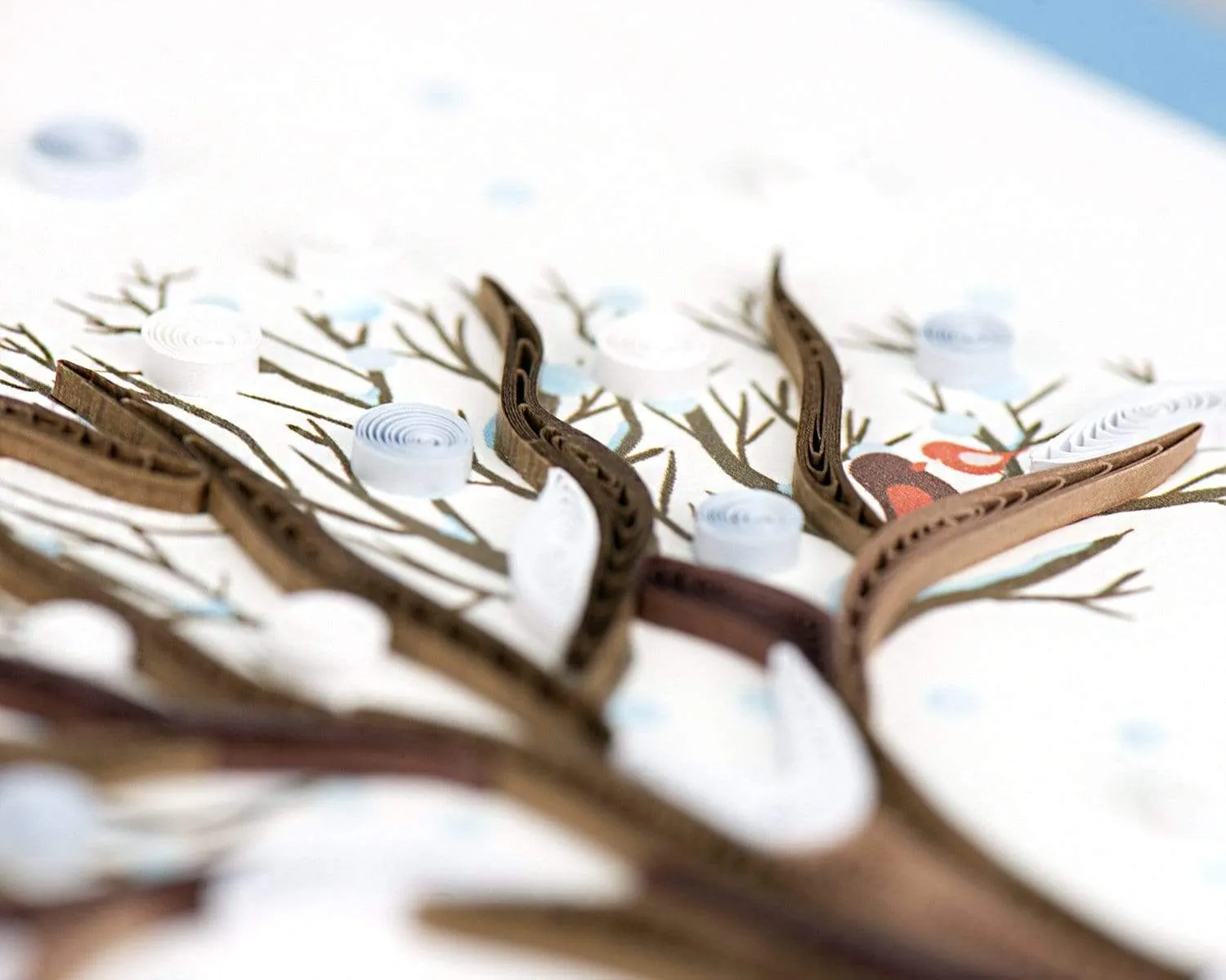 Quilled Winter Tree Greeting Card