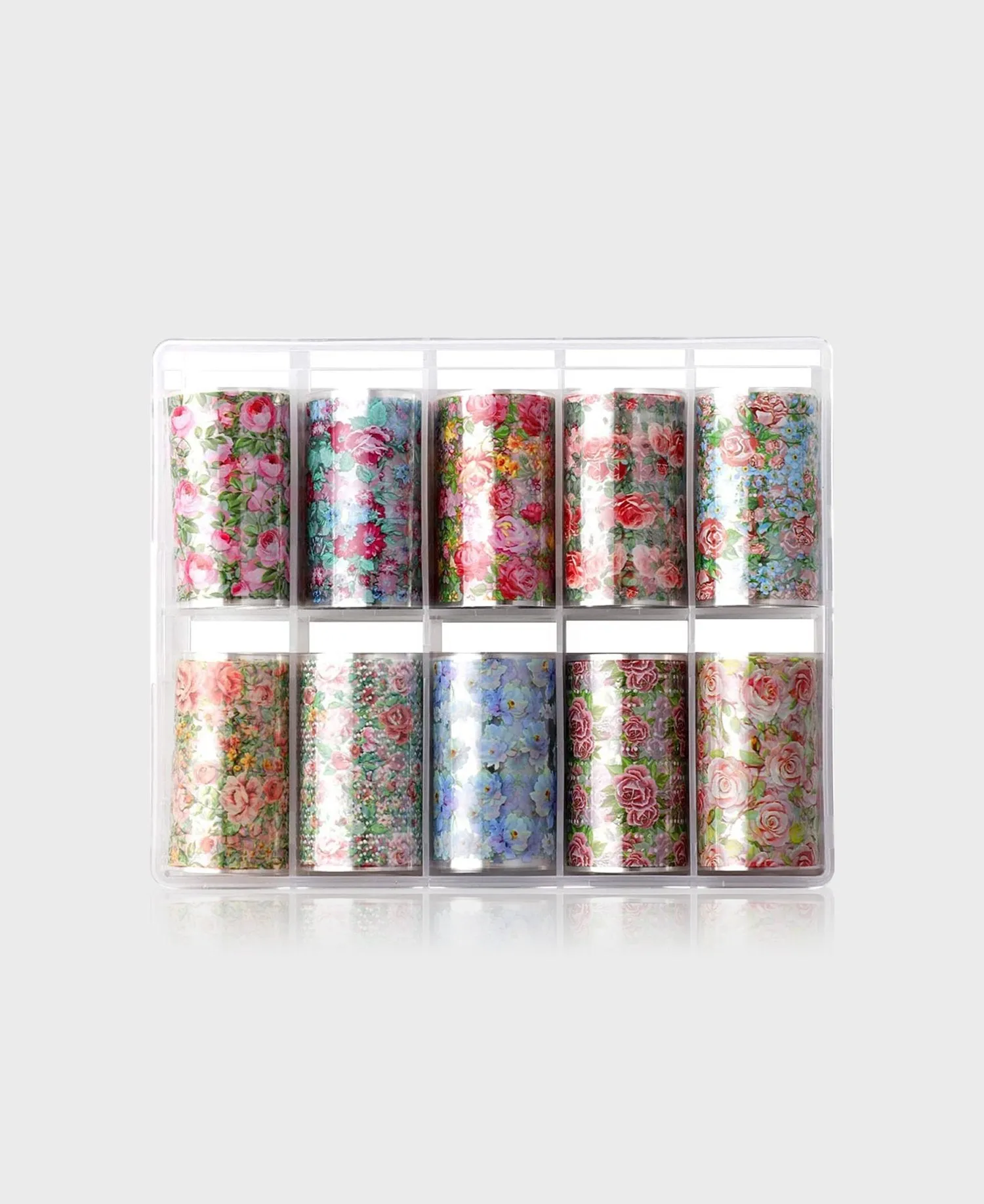 "Rose" Flowers Nail Foil Transfer Stickers