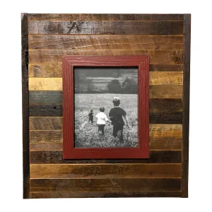 Raised Frame on Reclaimed Wood