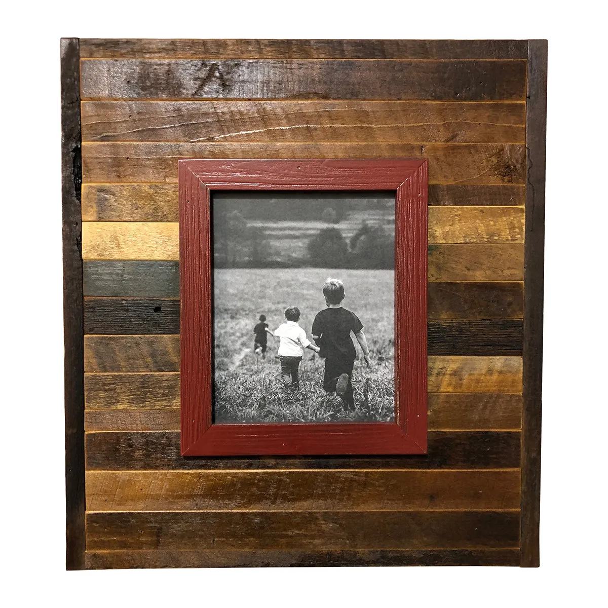 Raised Frame on Reclaimed Wood