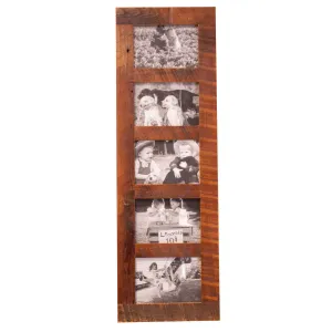 Reclaimed Barnwood Photo Frame, 5 opening