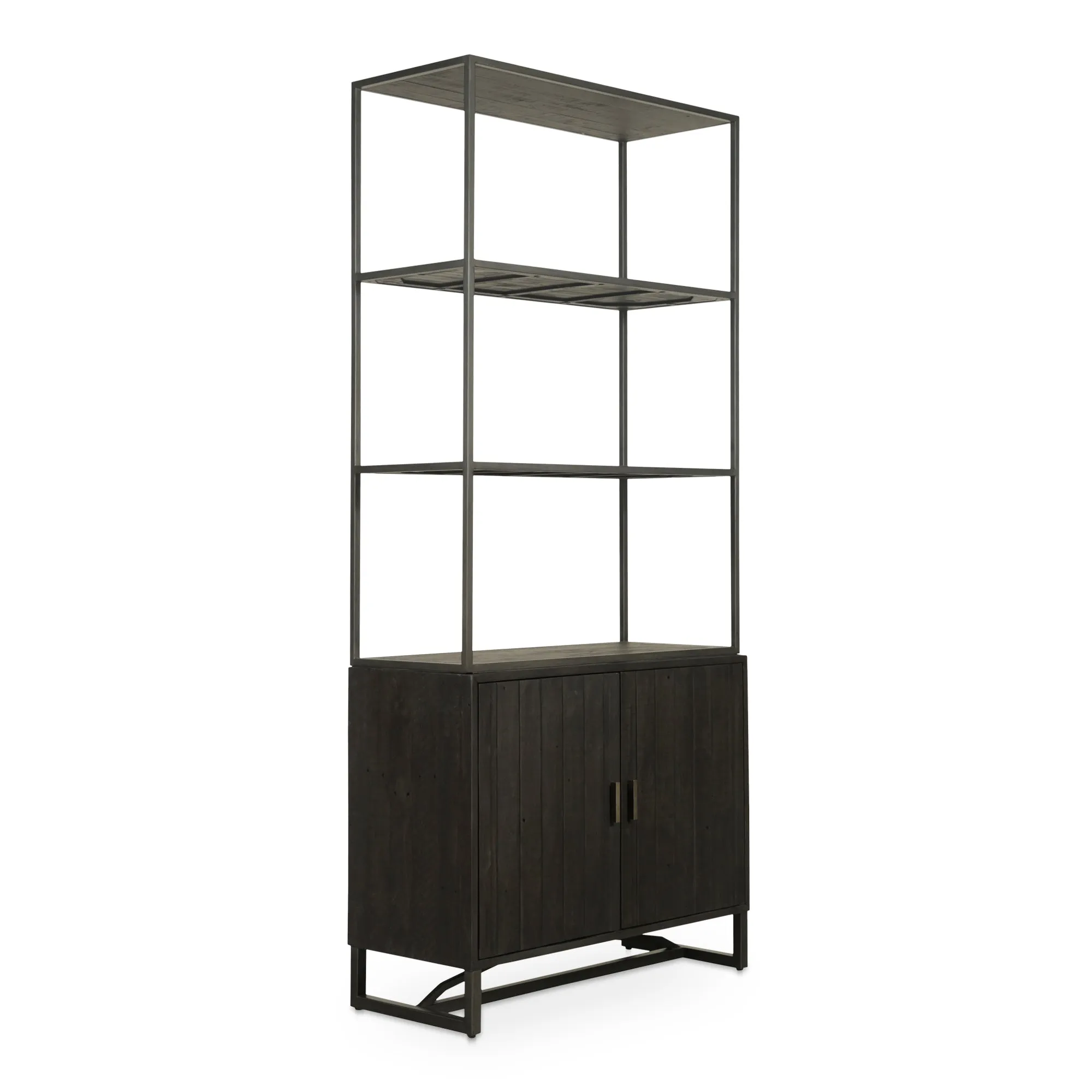 Reclaimed Pine & Industrial Metal SmartShelve