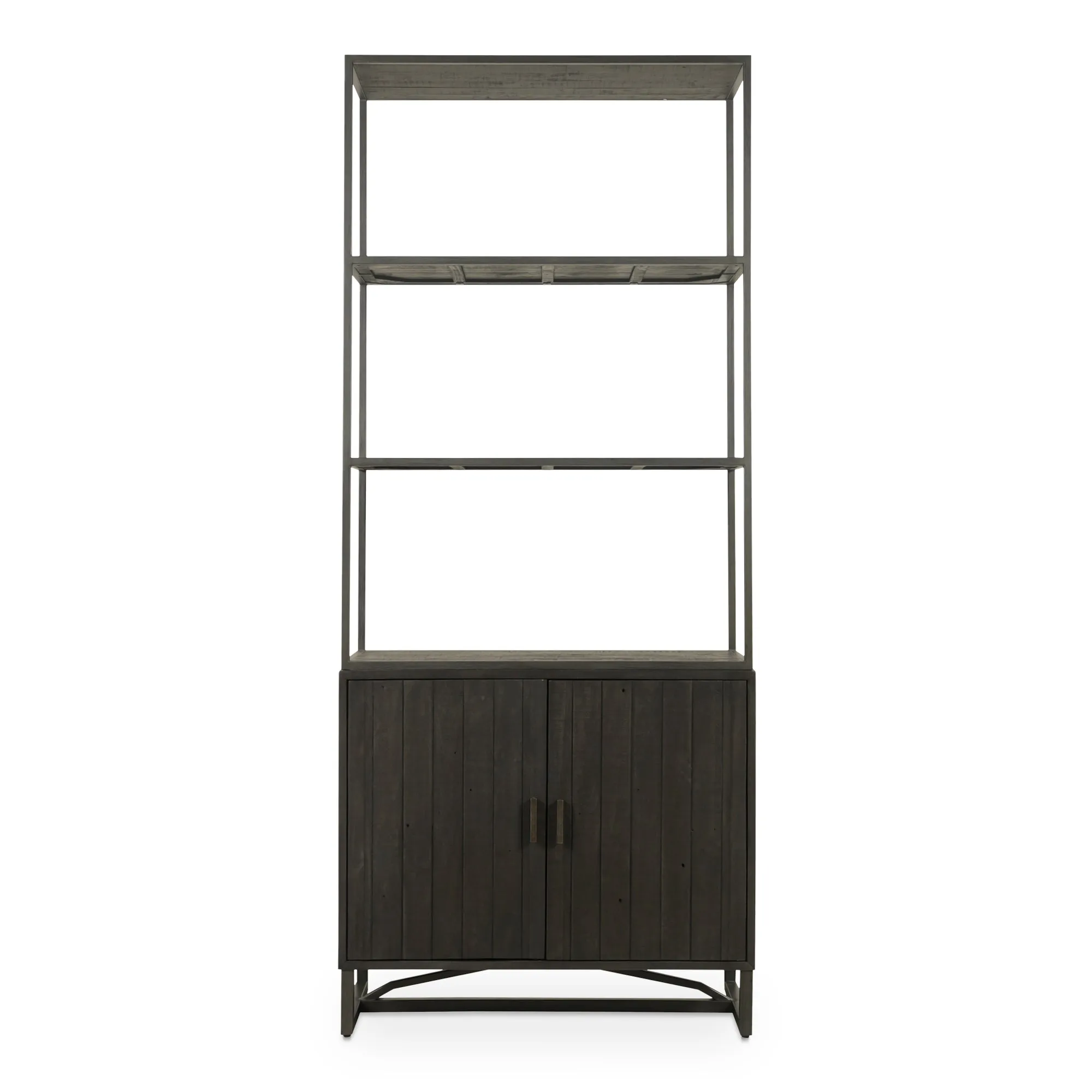 Reclaimed Pine & Industrial Metal SmartShelve