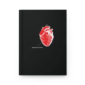 Remember You Will Die | Retro Medical Textbook Heart Design | Inverted Shadows | Orthodox Christian Hardcover Blank Journal