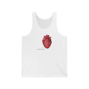 Remember You Will Die Retro Medical Textbook Heart Design | Orthodox Christian Jersey Tank Top / Sleeveless Shirt