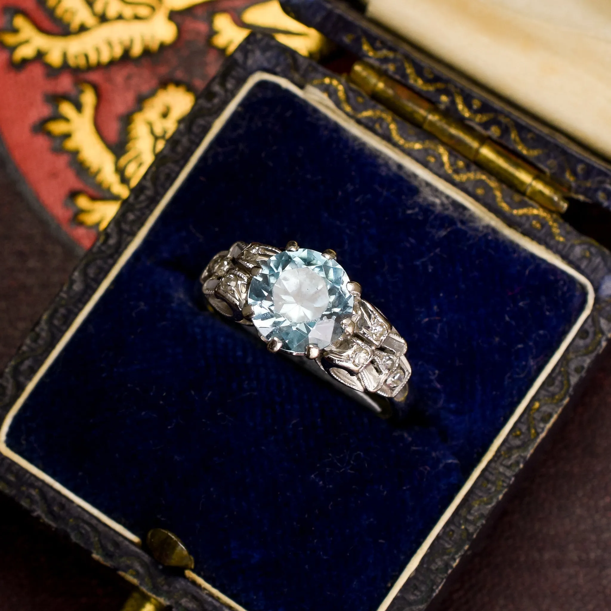 Reserved: 1930s Zircon Solitaire Ring