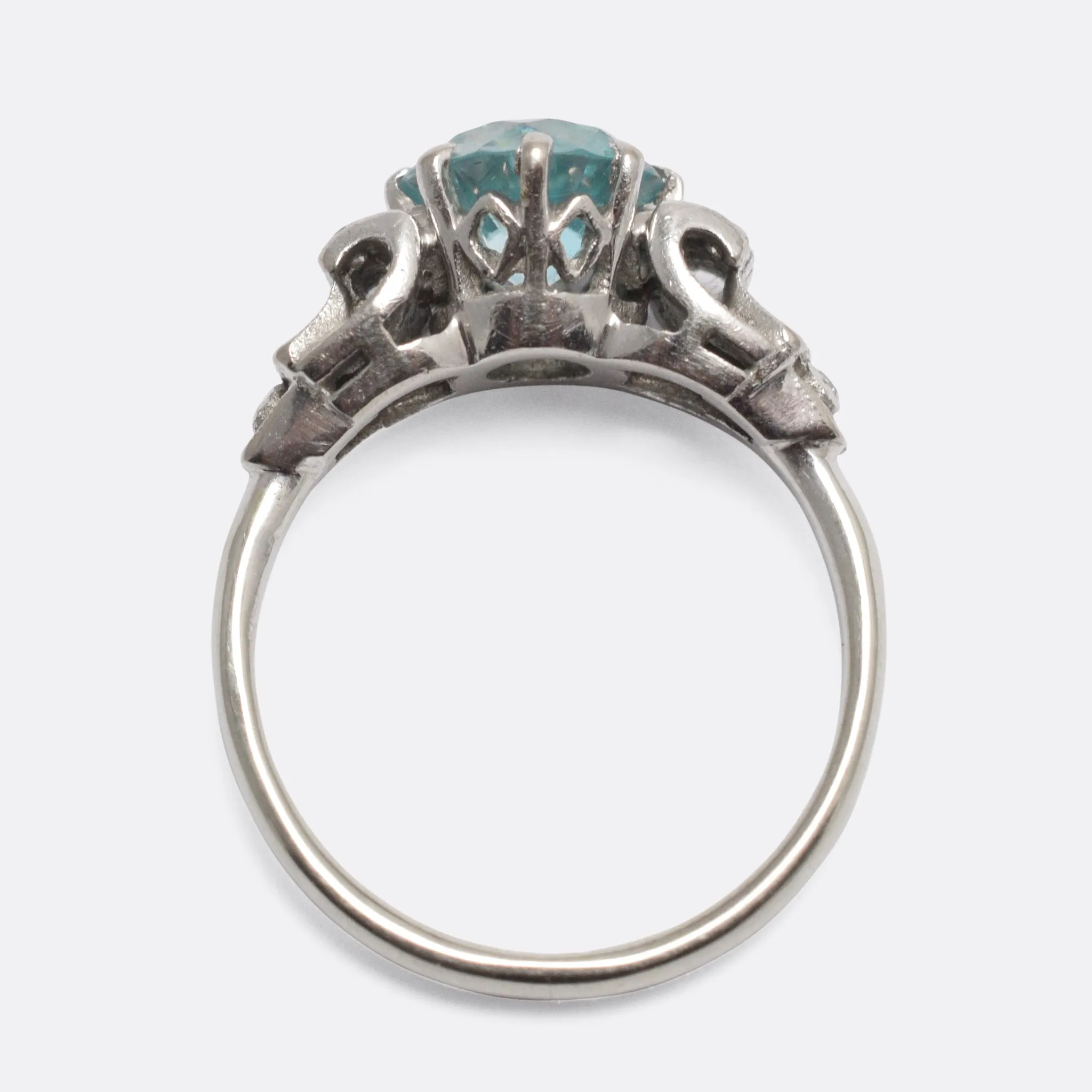 Reserved: 1930s Zircon Solitaire Ring