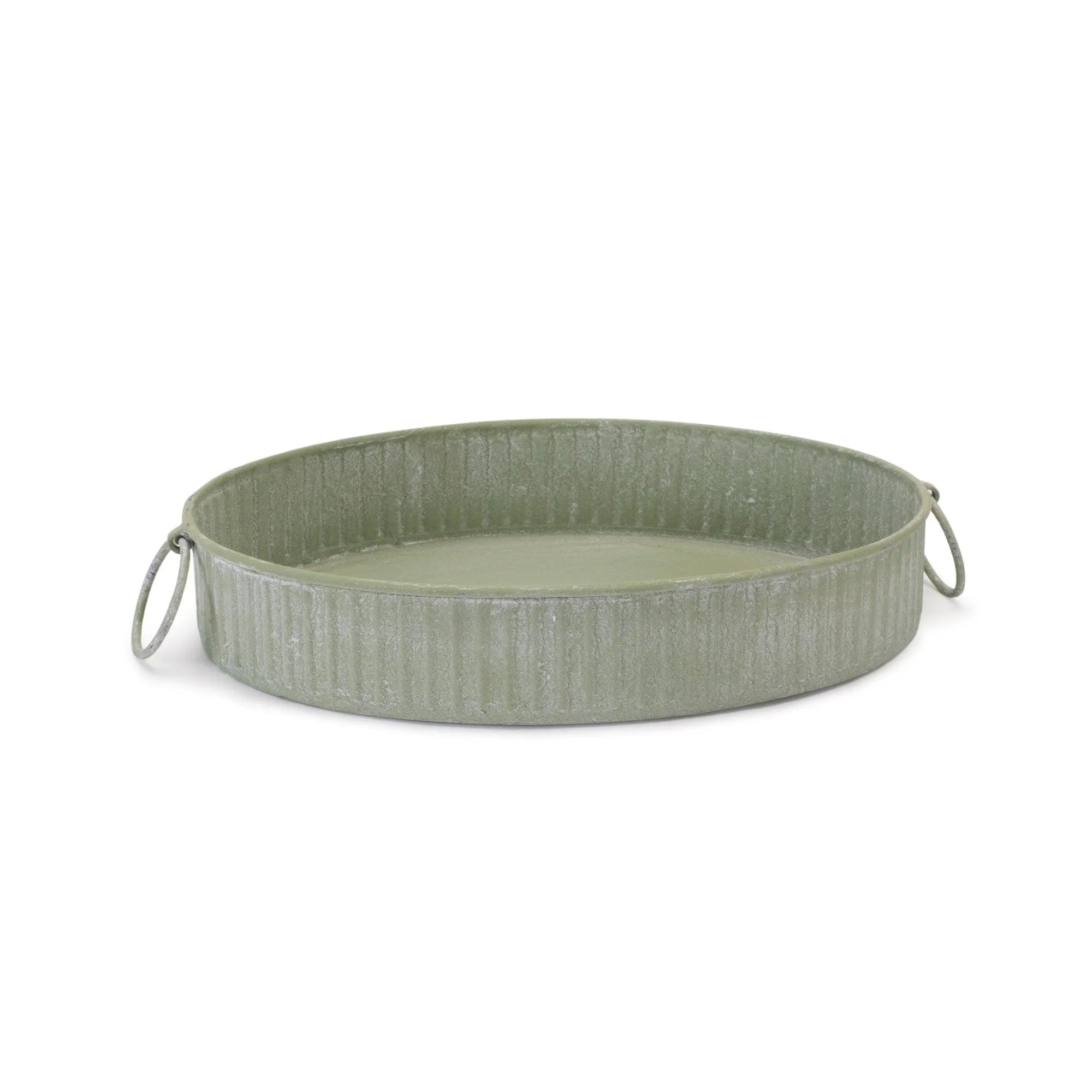 Round Iron Metal Tray (Set of 3)