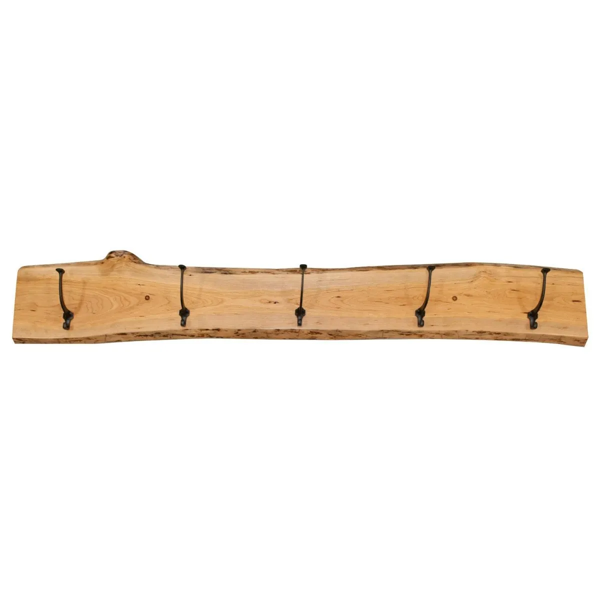 Rustic Cherry Live Edge Coat Rack