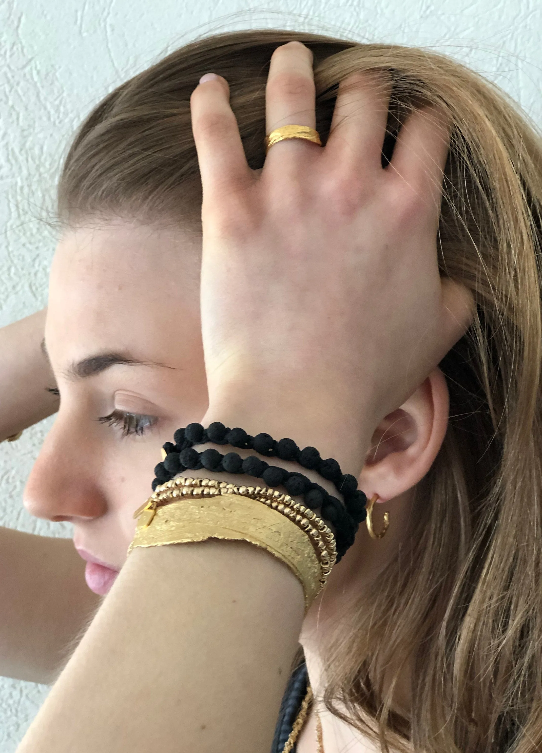 Rustic Gold Nature Inspired Ring