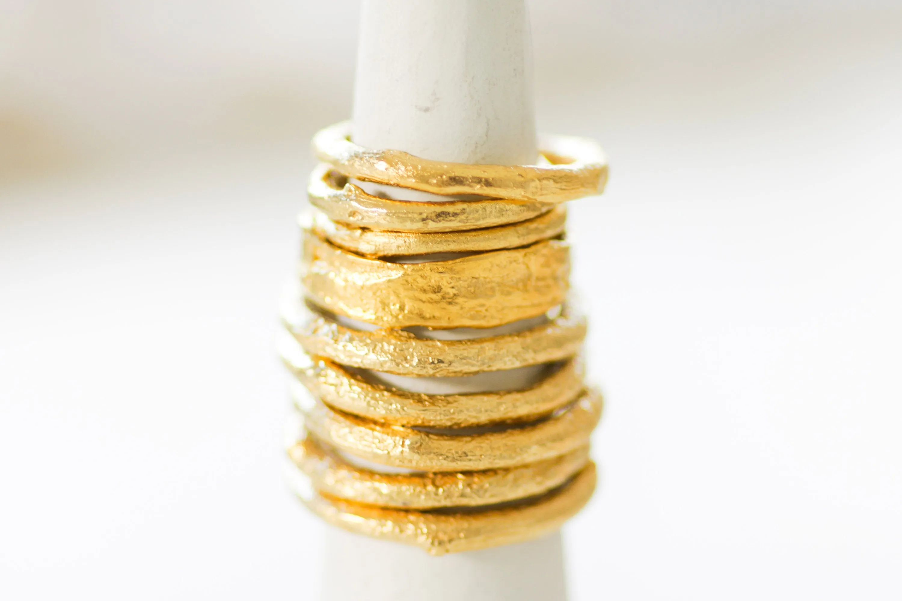 Rustic Gold Nature Inspired Ring