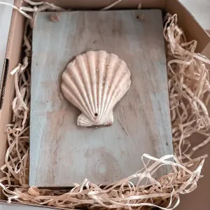 Rustic Shell Hanging Panel