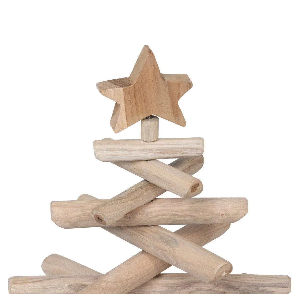 Rustic Teak Wood Christmas Tree, 25 in.