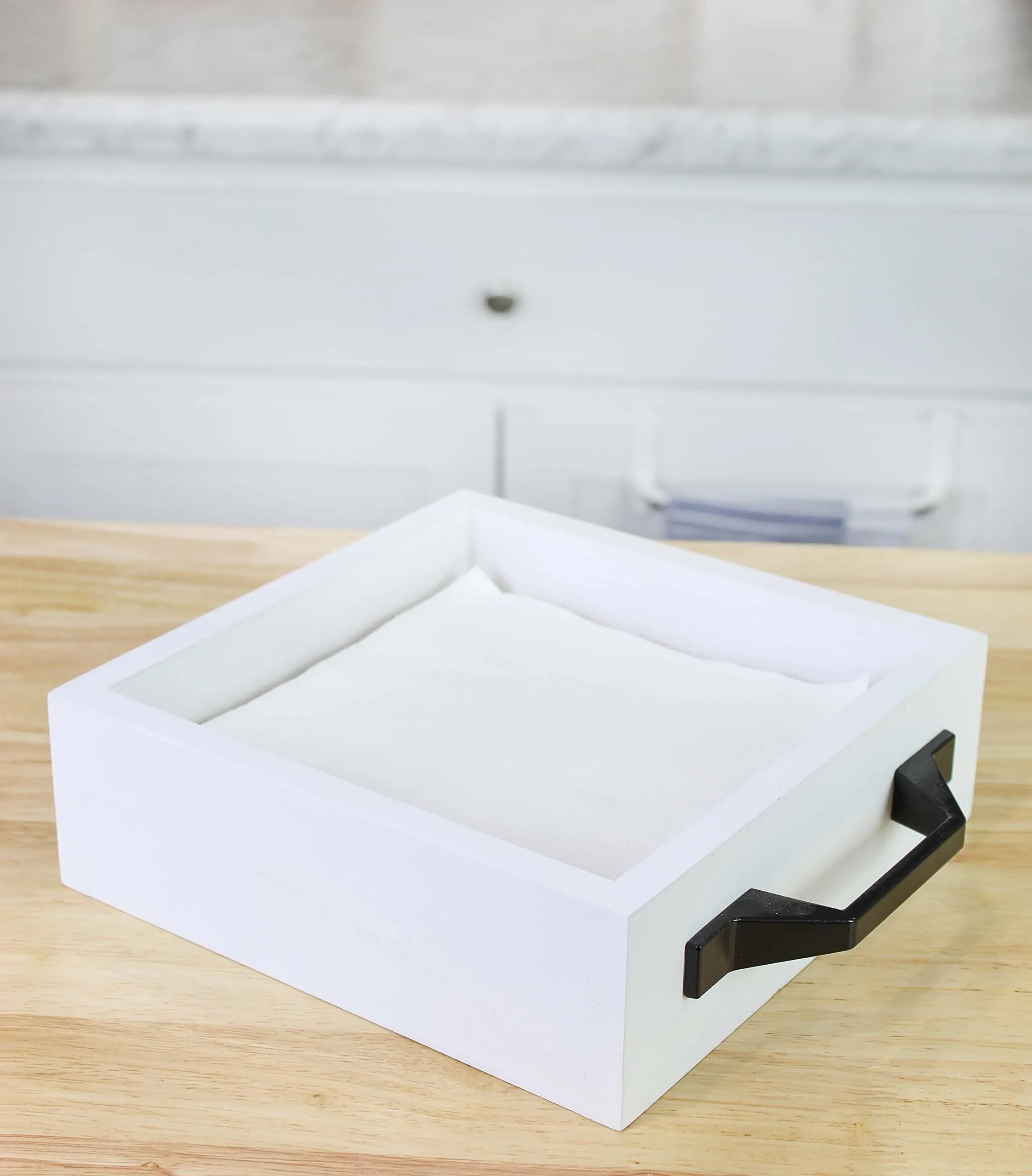 Rustic Wooden Napkin Holder/Organizer