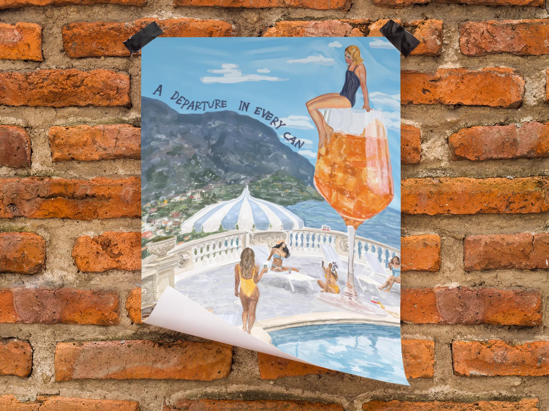 Saint Spritz O'Clock Giclee Art Poster