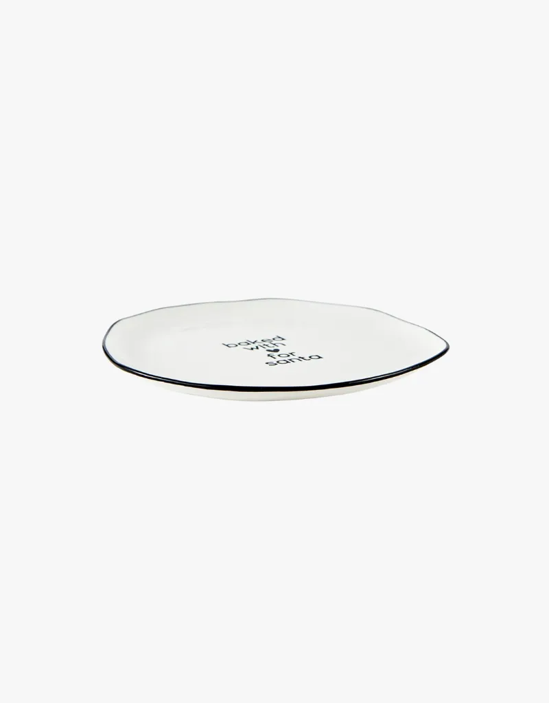 Santa Barbara Design Holiday Ceramic Plate in For Santa