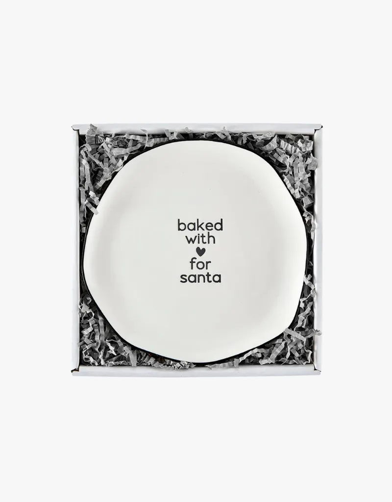 Santa Barbara Design Holiday Ceramic Plate in For Santa
