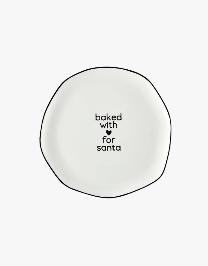 Santa Barbara Design Holiday Ceramic Plate in For Santa