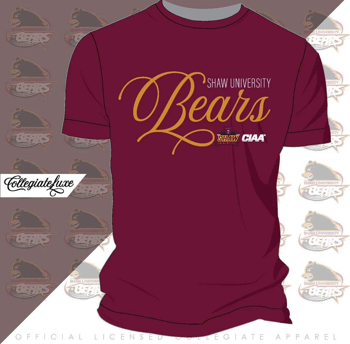 SHAW Univ | Shaw Bears Logo Unisex Tees (**)