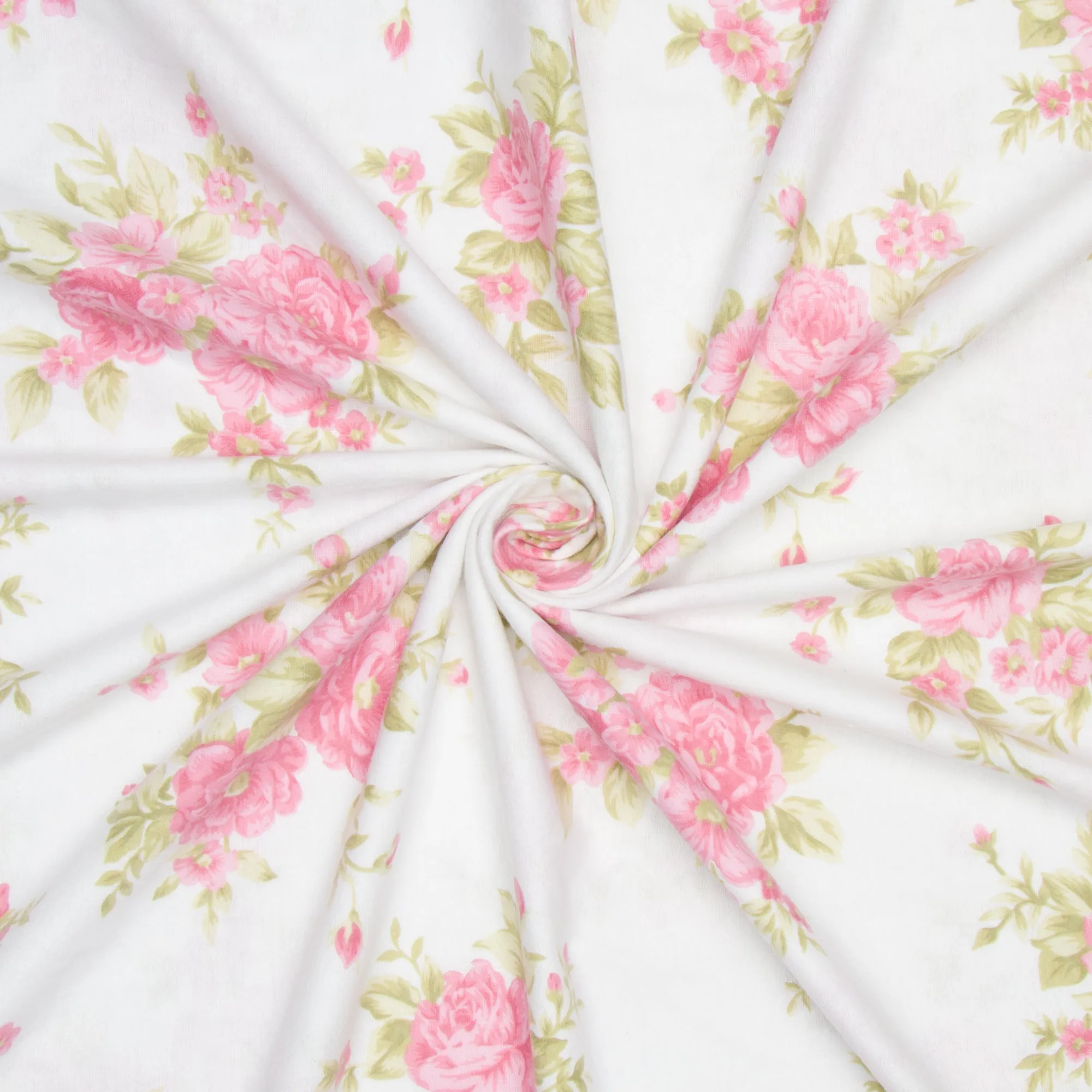 Sheeting Flannel Floral Print 240cm