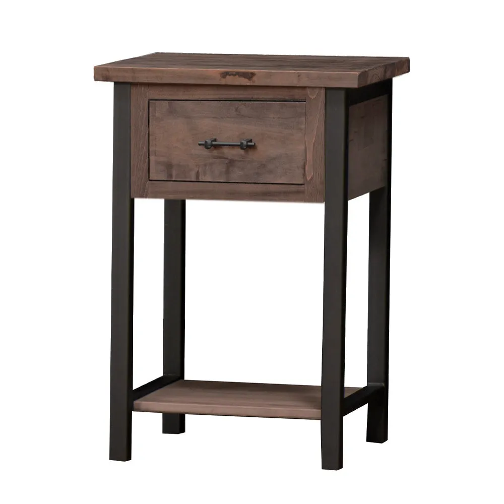 Silverton Rustic Metal Nightstand