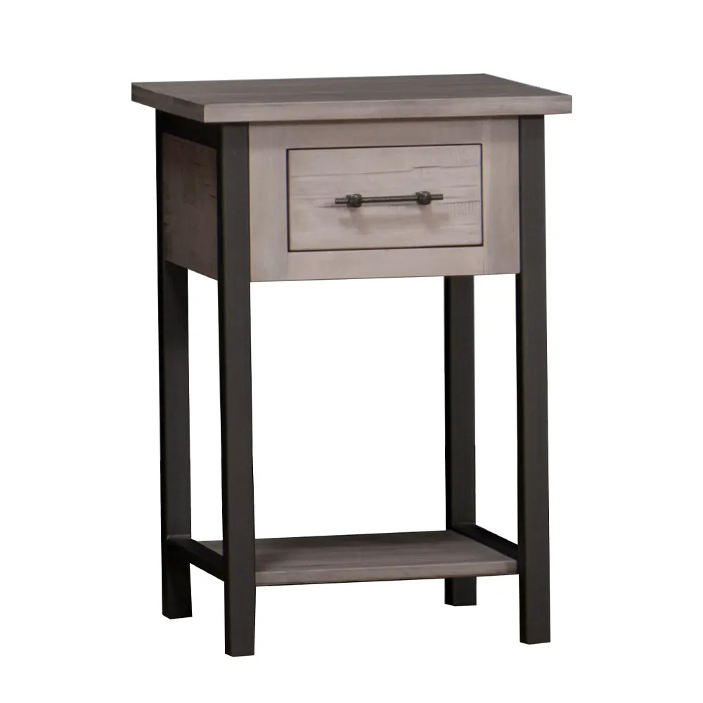 Silverton Rustic Metal Nightstand