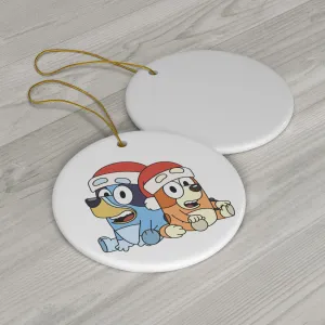 Sister Dog Ceramic Ornament, 4 Shapes