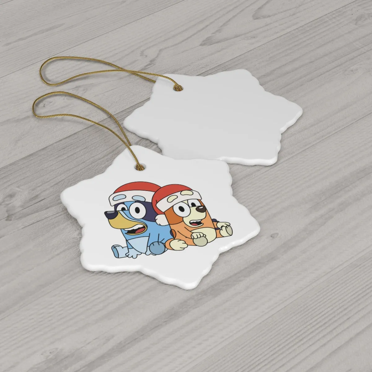 Sister Dog Ceramic Ornament, 4 Shapes