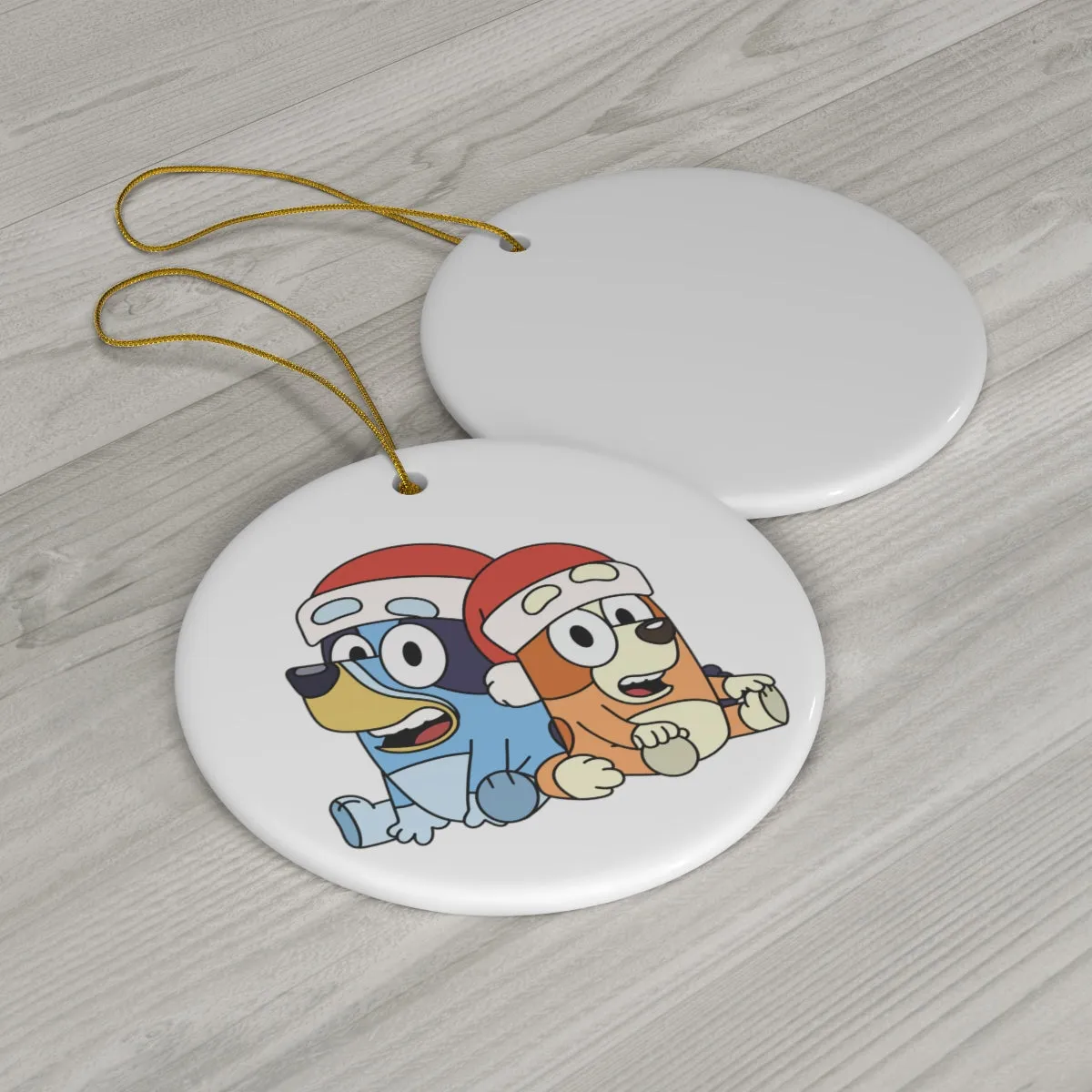Sister Dog Ceramic Ornament, 4 Shapes