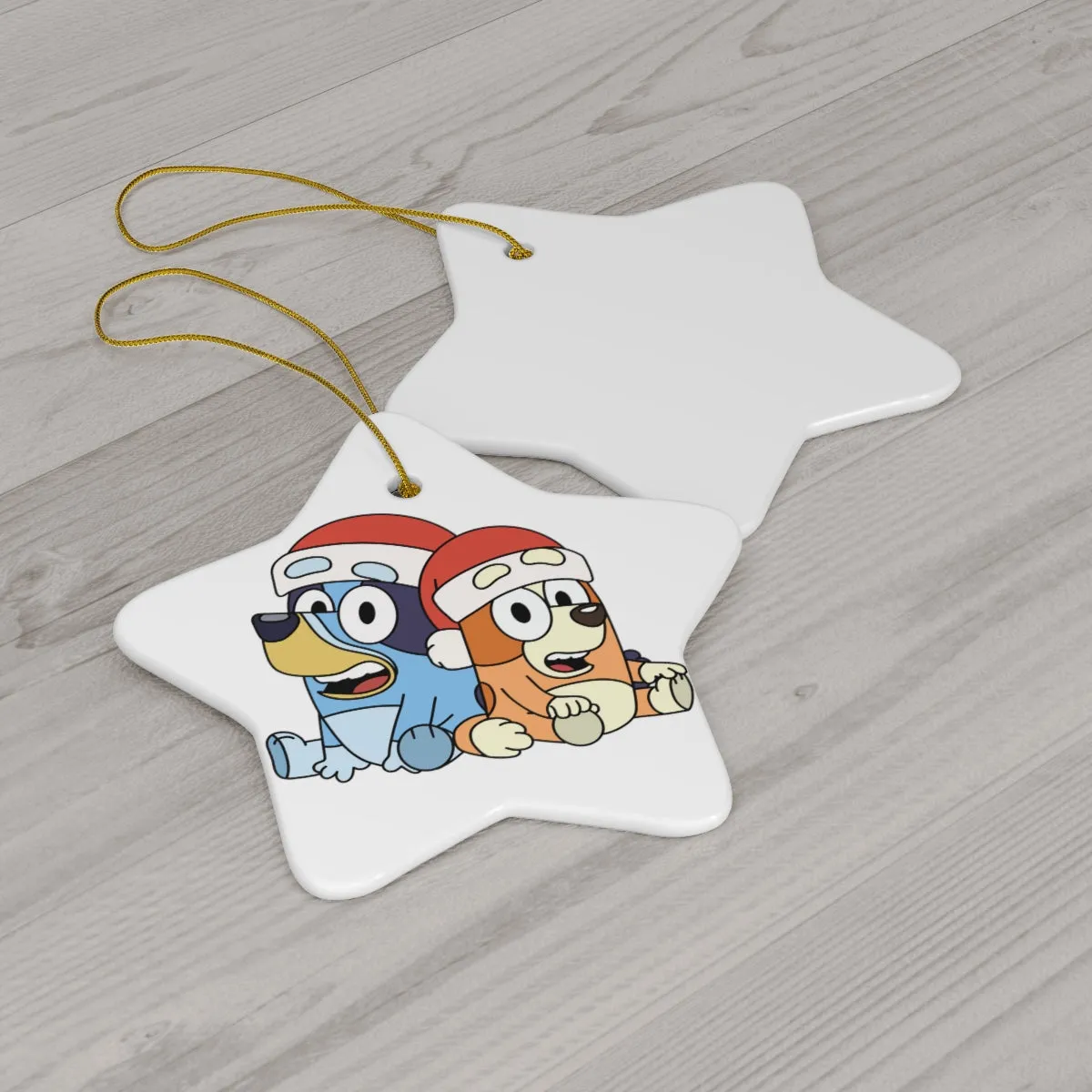 Sister Dog Ceramic Ornament, 4 Shapes