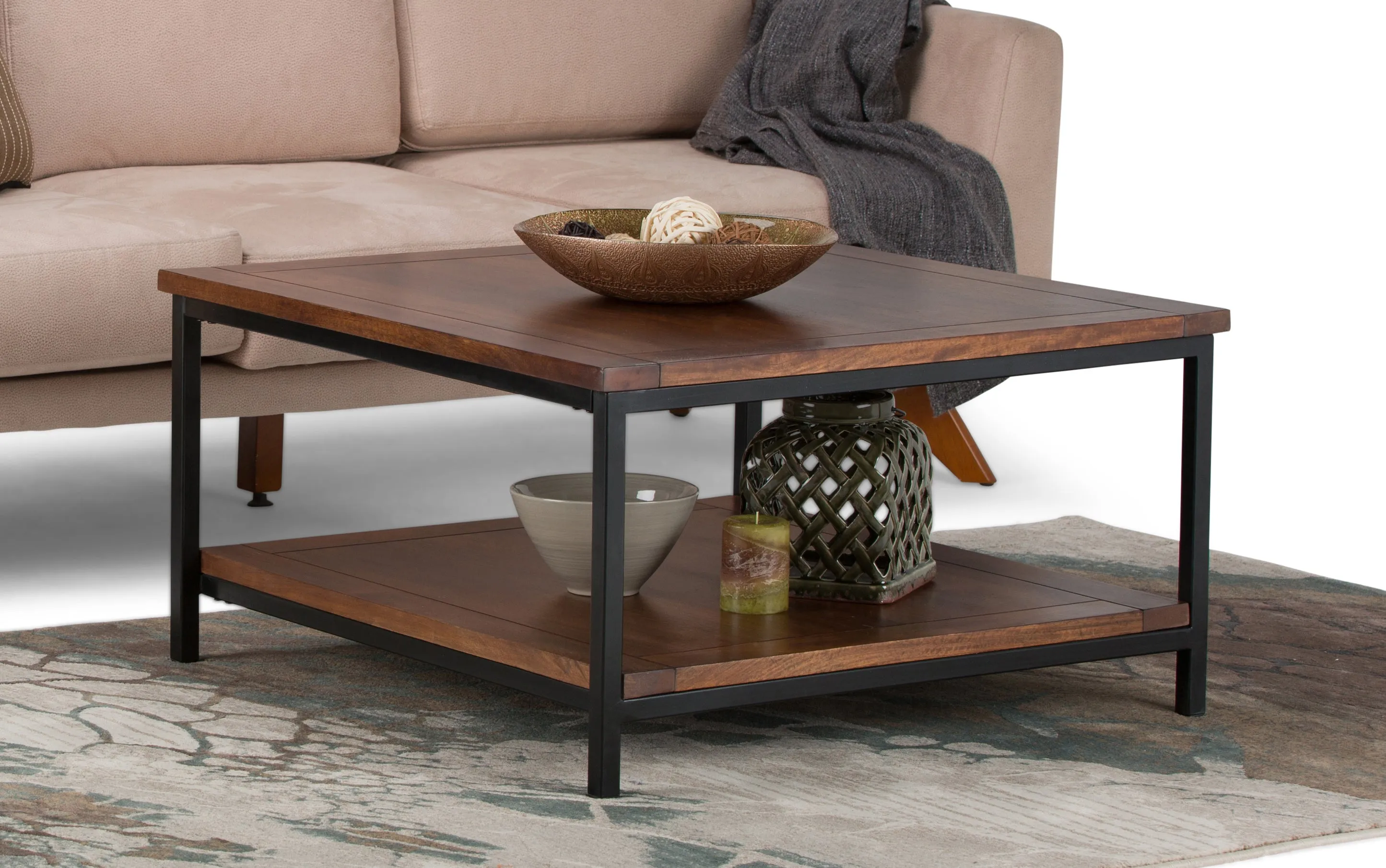 Skyler Square Coffee Table in Mango