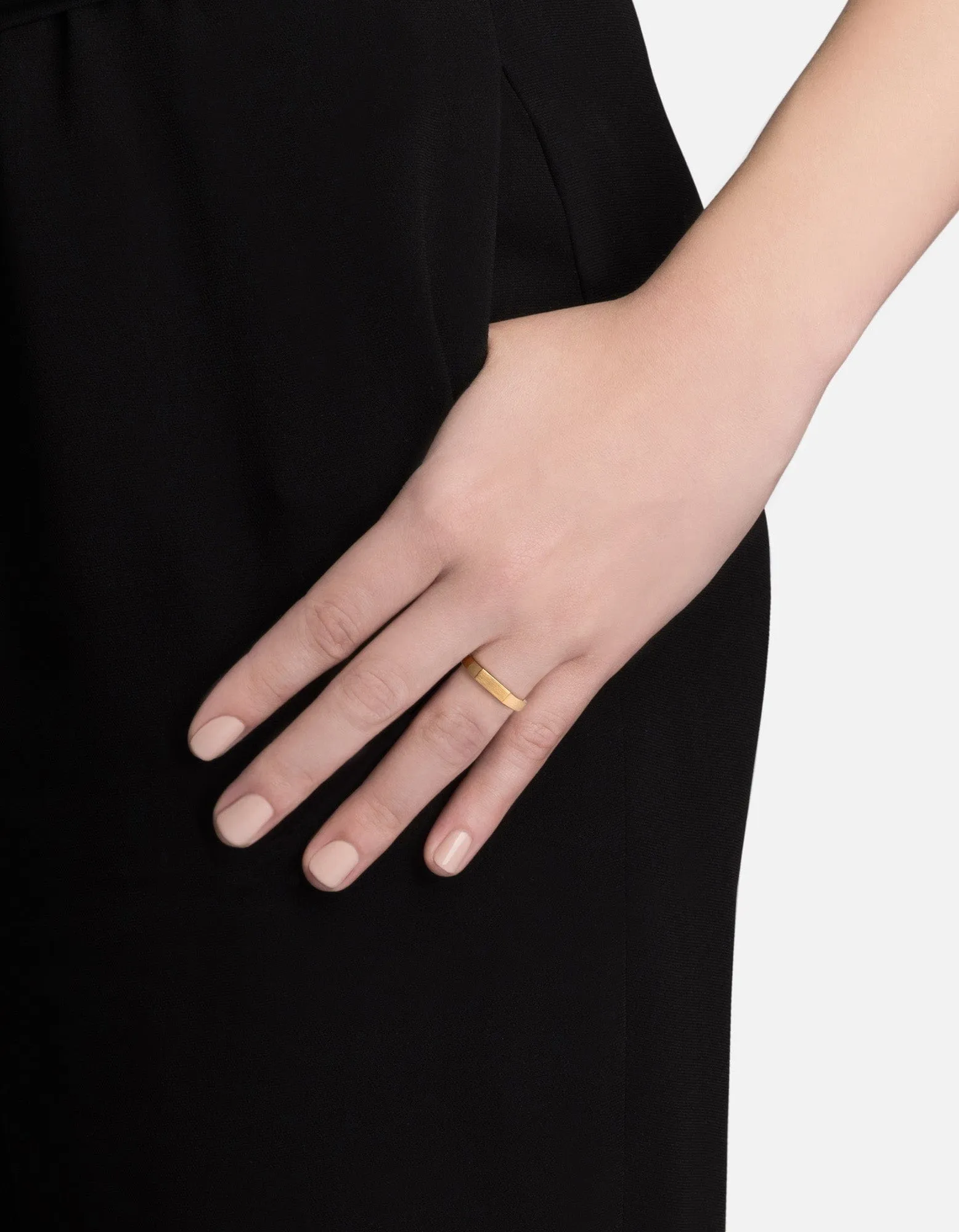 Slim Geo Ring, Gold Vermeil