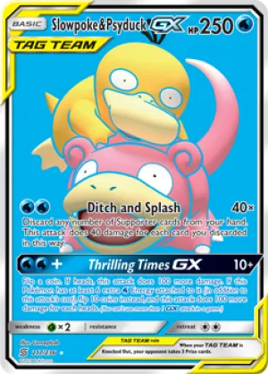 Slowpoke & Psyduck GX 217/236 FULL ART ULTRA RARE