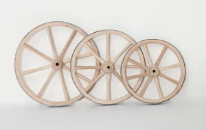 Small Wooden Hub Wagon Wheels